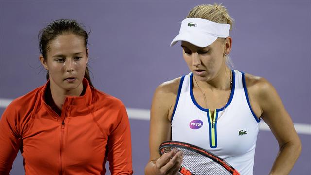 Елена Веснина и Дарья Касаткина проиграли в полуфинале парного разряда