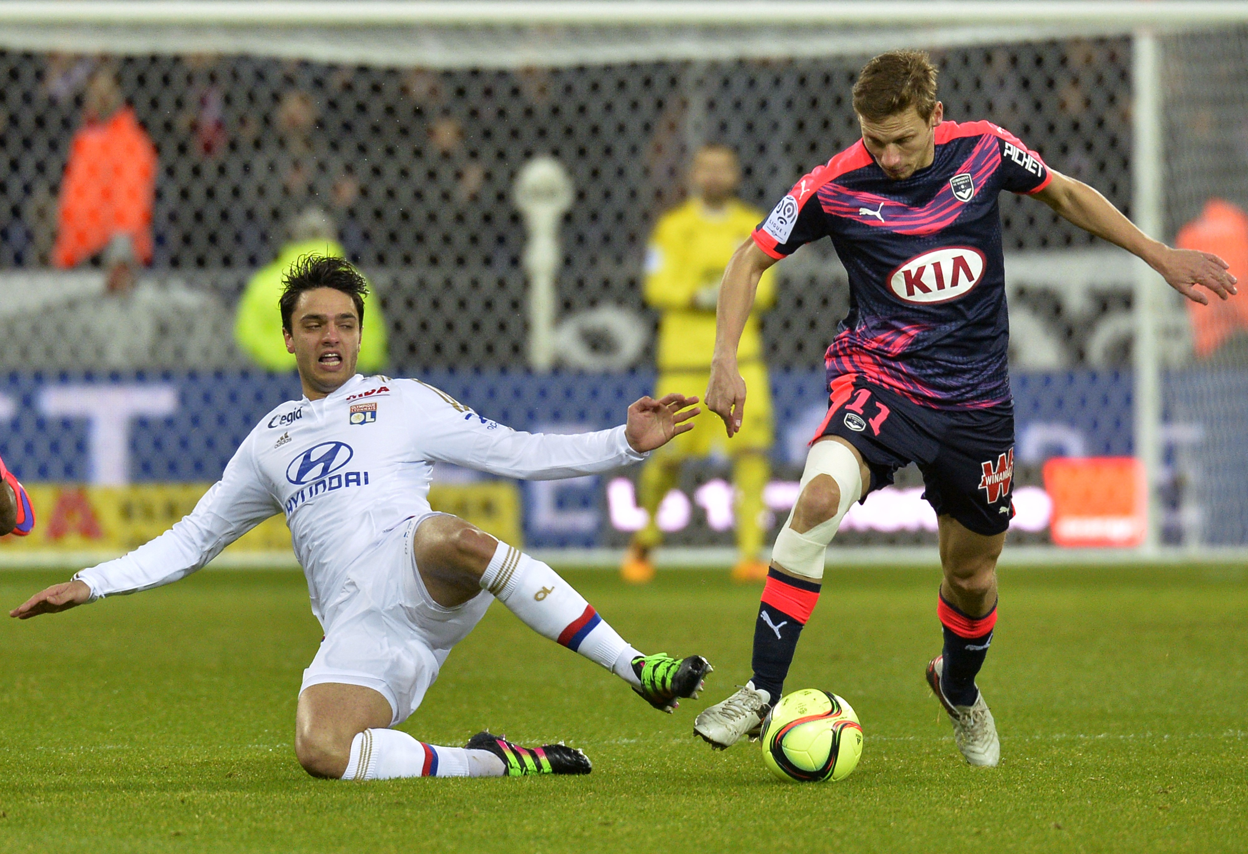 Clément Grenier lors de Lyon - Bordeaux en Ligue 1 le 3 février 2016