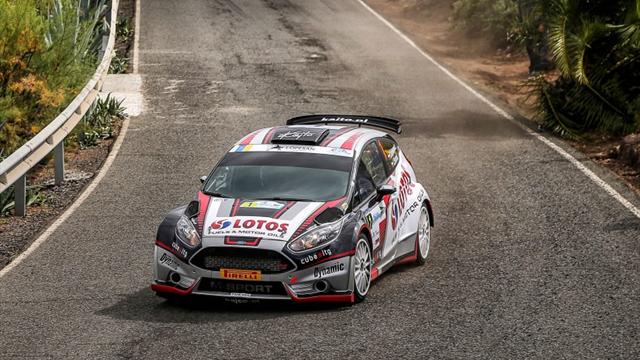 Kajetanowicz lidera y Østberg se estrella en el primer día del Rally Islas Canarias El Corte Inglés