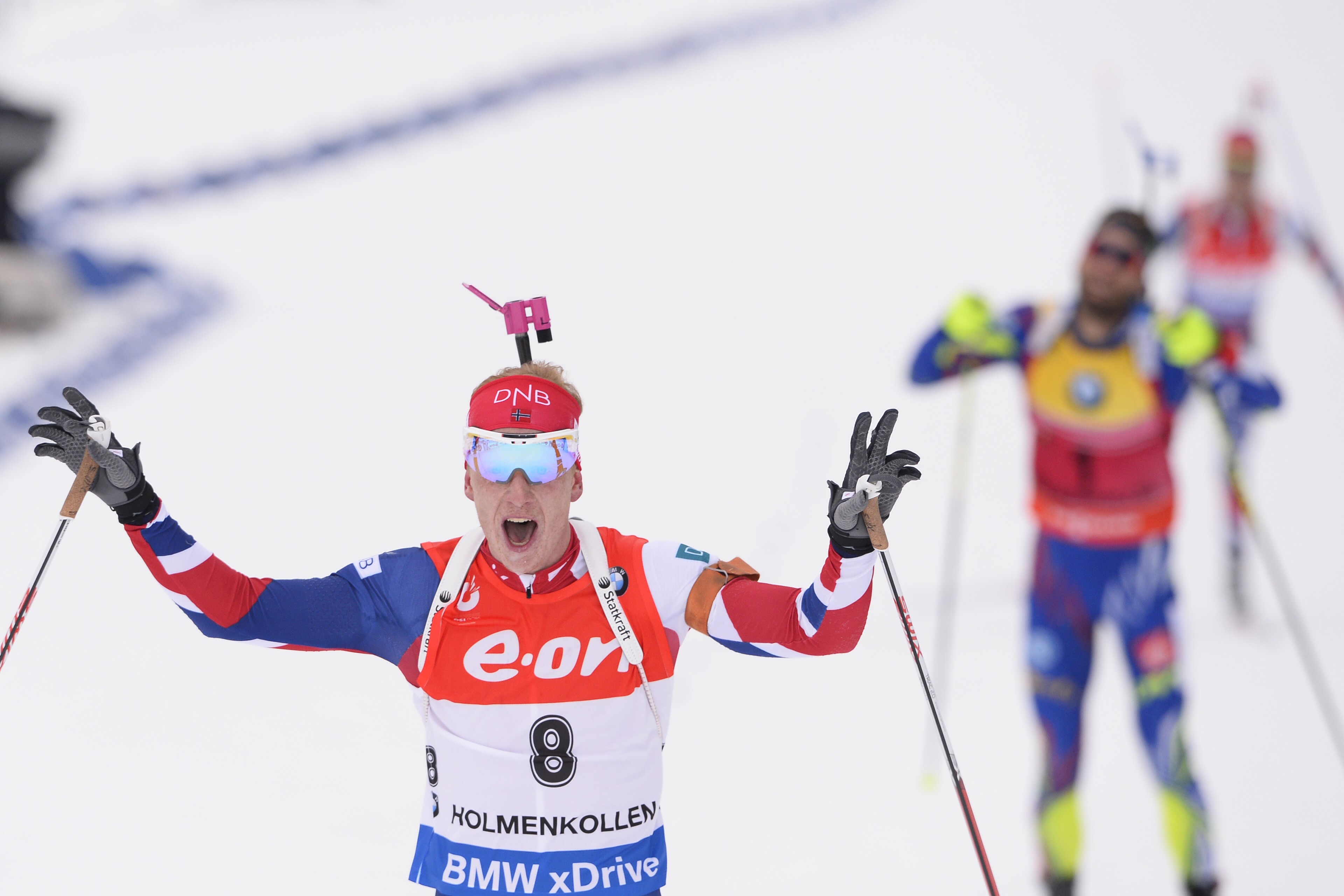 Johannes Boe vainqueur devant Martin Fourcade de la mass-start des Mondiaux d'Oslo 2016