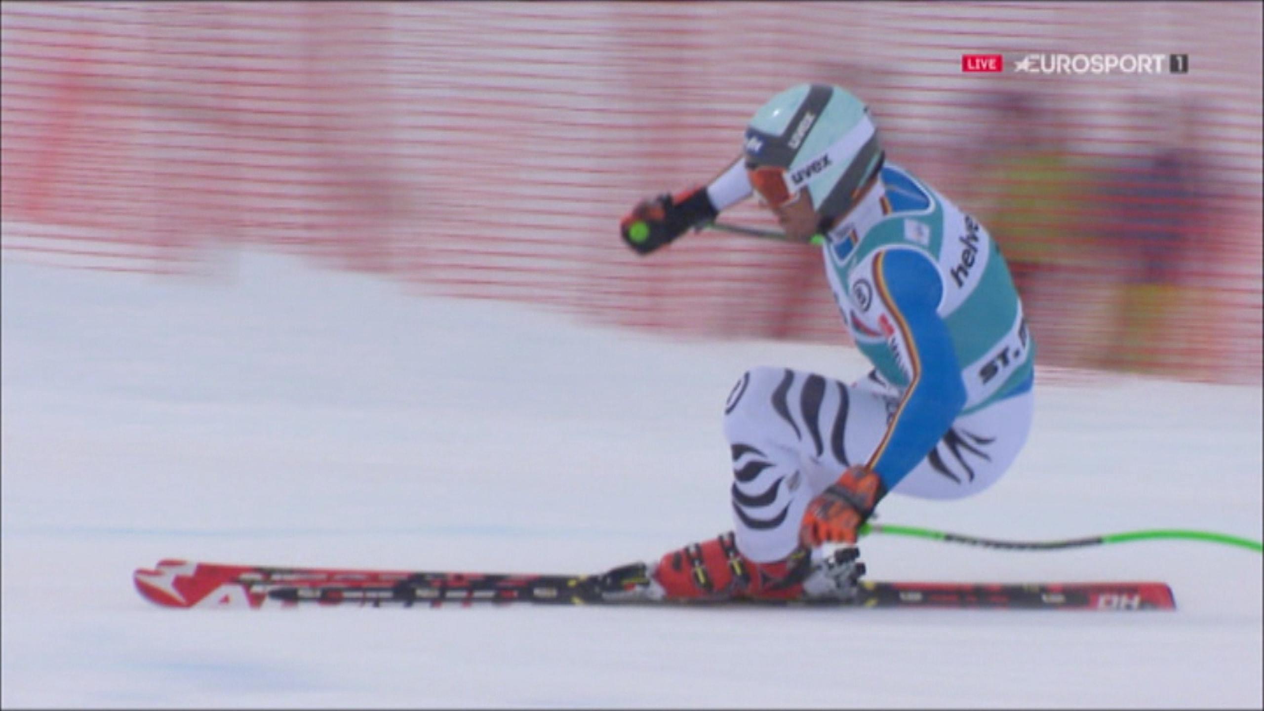 Andreas Sanders Fahrt beim WeltcupFinale in St. Moritz Ski Alpin