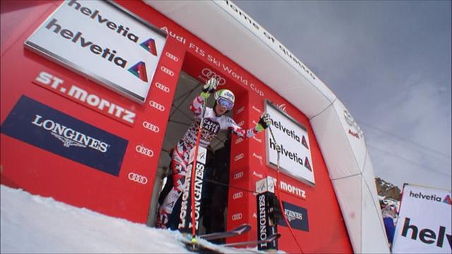 Mirjam Puchner vince la discesa di St.Moritz: non era mai salita sul podio Mirjam Puchner vince la discesa di St.Moritz: non era mai salita sul podio