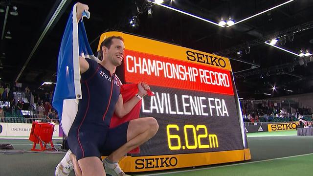 6,02 m dès son premier essai : revivez le saut du titre de Lavillenie 6,02 m dès son premier essai : revivez le saut du titre de Lavillenie