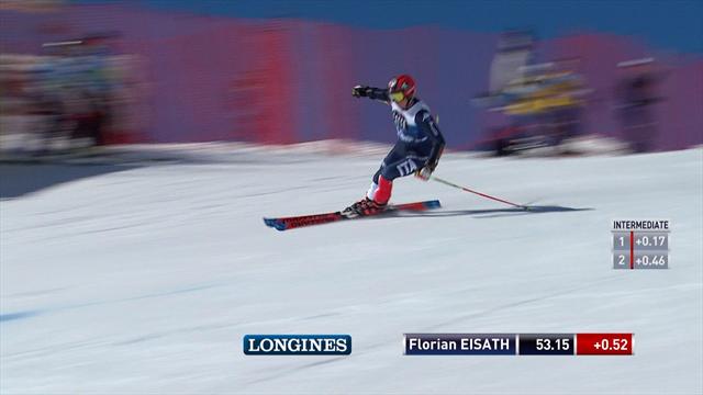 Florian Eisath terzo dopo la prima manche del gigante Florian Eisath terzo dopo la prima manche del gigante