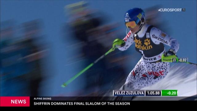Shiffrin domina l'ultimo slalom della stagione Shiffrin domina l'ultimo slalom della stagione