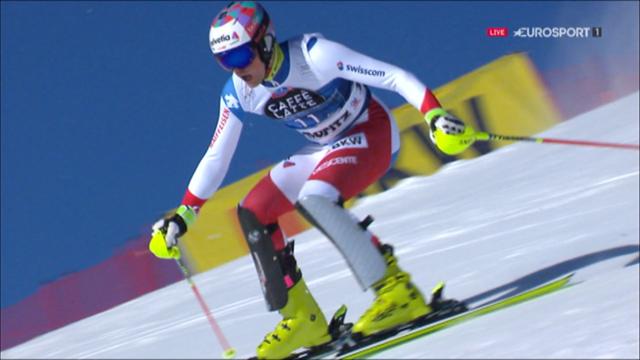 Yule guida la prima manche dell'ultimo slalom maschile Yule guida la prima manche dell'ultimo slalom maschile