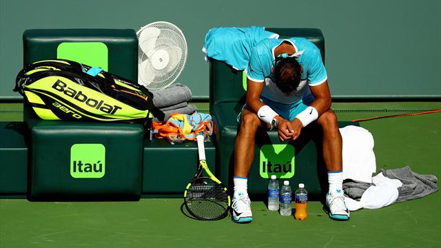Nadal battu par le soleil