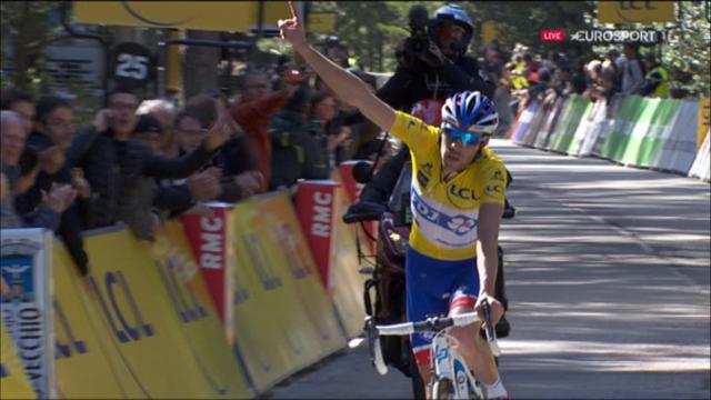 La victoire de Thibaut Pinot au sommet de l'Ospedale La victoire de Thibaut Pinot au sommet de l'Ospedale
