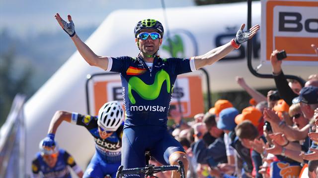 Alejandro Valverde è imbattibile sul Mur de Huy: quarta Freccia-Vallone, record assoluto