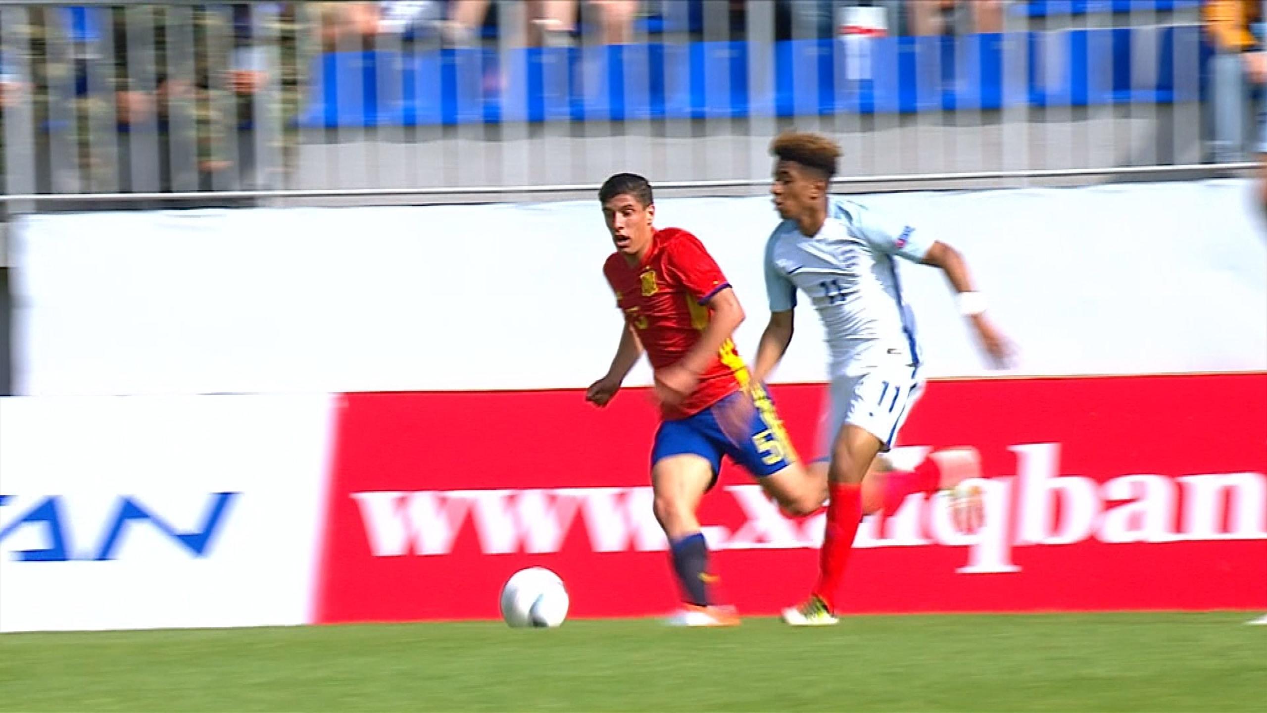 U17EM Highlights vom Viertelfinale Spanien England Fußball Video