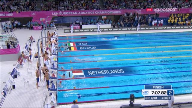 Dtuch claim European 4x200m men's freestyle title Dtuch claim European 4x200m men's freestyle title