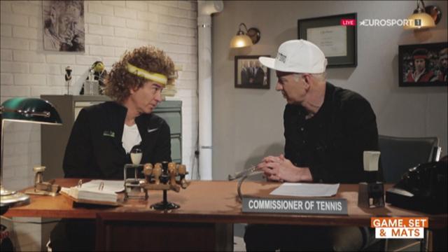 The Commissioner: John McEnroe ‘time travels’ to argue with younger self The Commissioner: John McEnroe ‘time travels’ to argue with younger self
