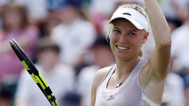 Caroline Wozniacki wins in Nottingham on return from injury