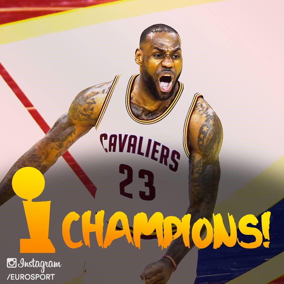 Lebron James et Cleveland sont sacrés champions