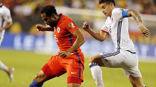 Colombia-Chile: James se queda sin final y Chile será el rival de Argentina (0-2)