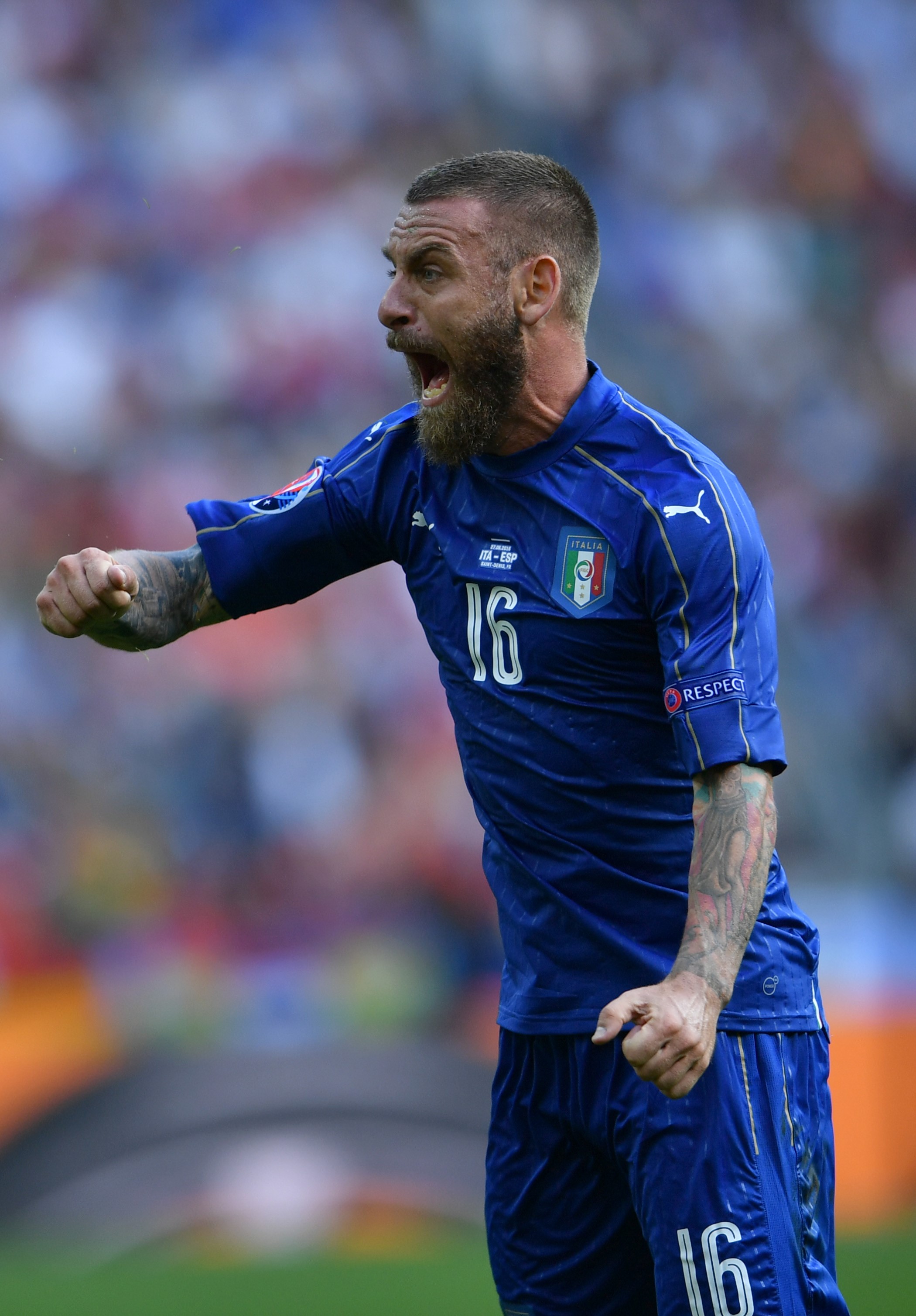 2016, Daniele De Rossi, İtalya milli takımı formasıyla