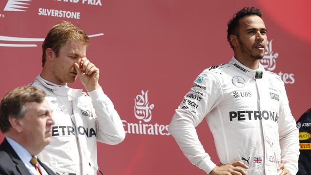 Rosberg loses 2nd after radio penalty, booed on podium