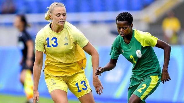 Erster Sieg: Schwedens Frauen schlagen Südafrika knapp