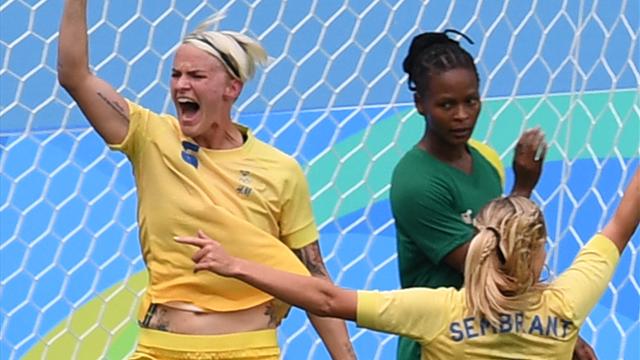 Sweden kick off Games with 1-0 win over South Africa