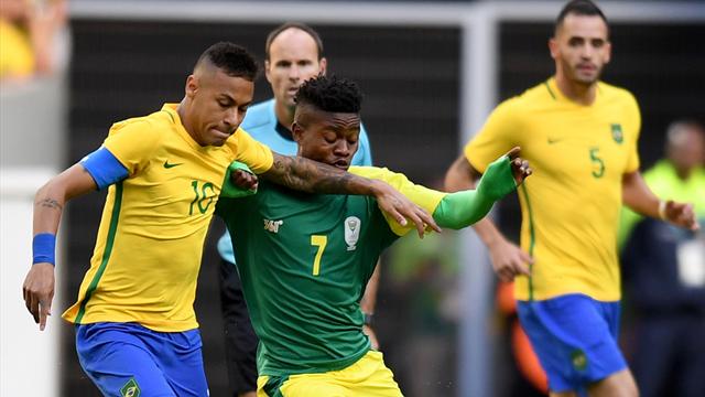 Neymar legt mit Brasilien Stotterstart ins Olympia-Turnier hin