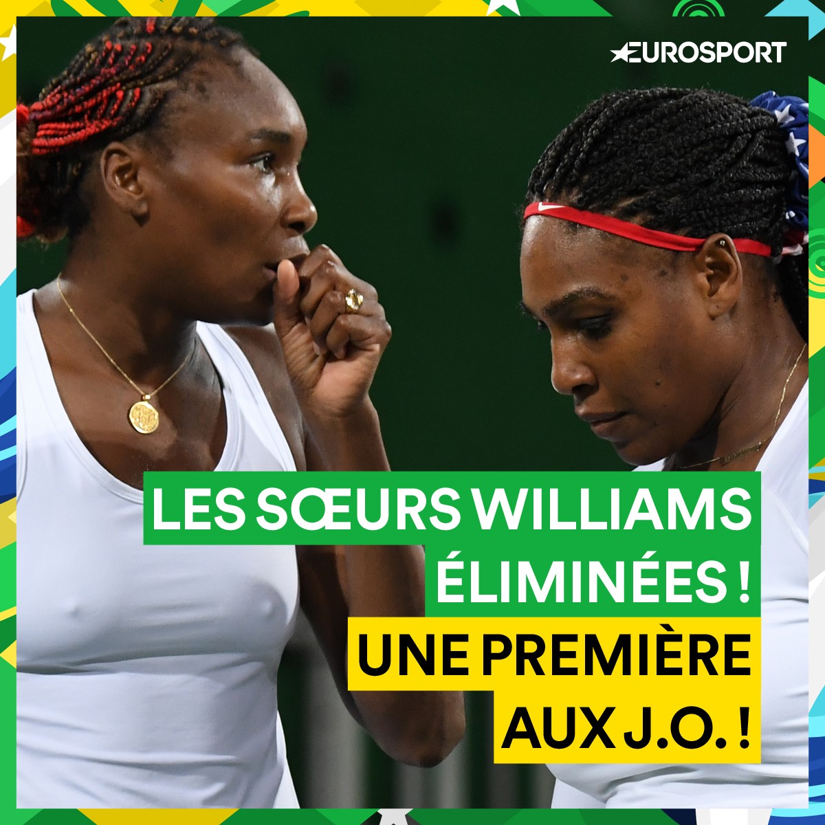 Les soeurs Williams éliminées en double dames