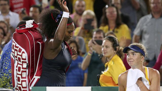 Serena Williams eliminated in huge third-round upset to Ukraine's Elina Svitolina