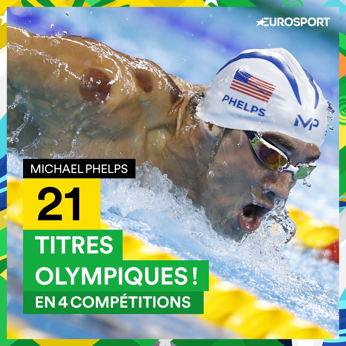 Visuel : 21 médailles d'or olympiques pour Michael Phelps