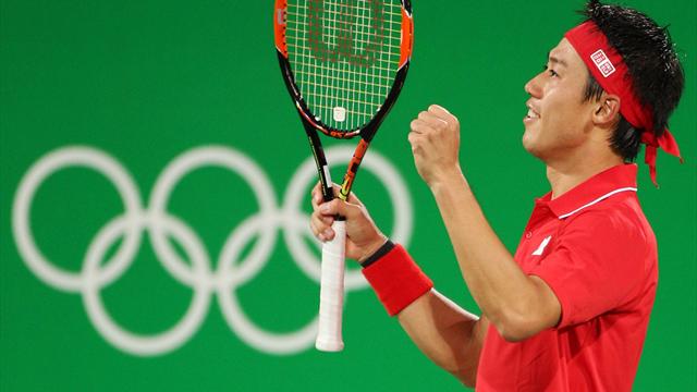 Nishikori beats Nadal to claims bronze in men's singles