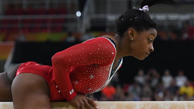 Biles rate l'or, Boyer le podium