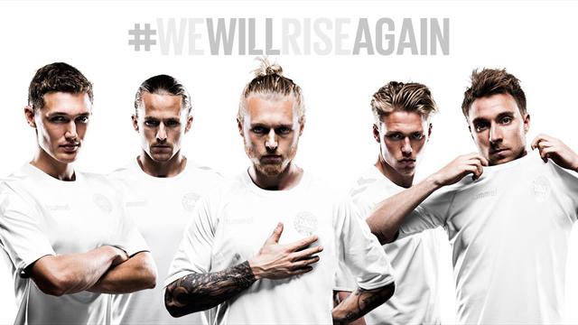 Le nouveau maillot du Danemark est plus blanc que blanc