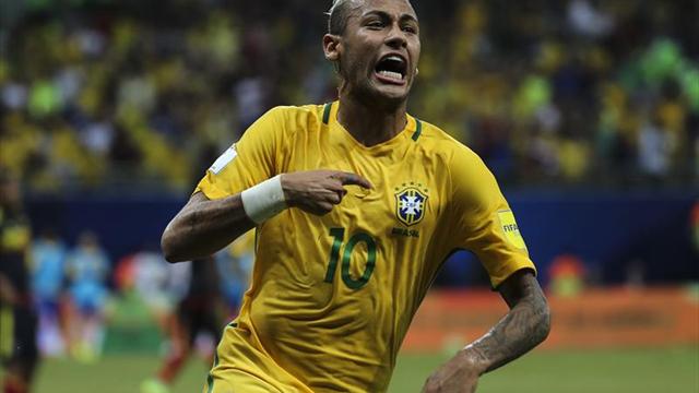 Neymar brilla y Brasil derrota a la Colombia de James (2-1)
