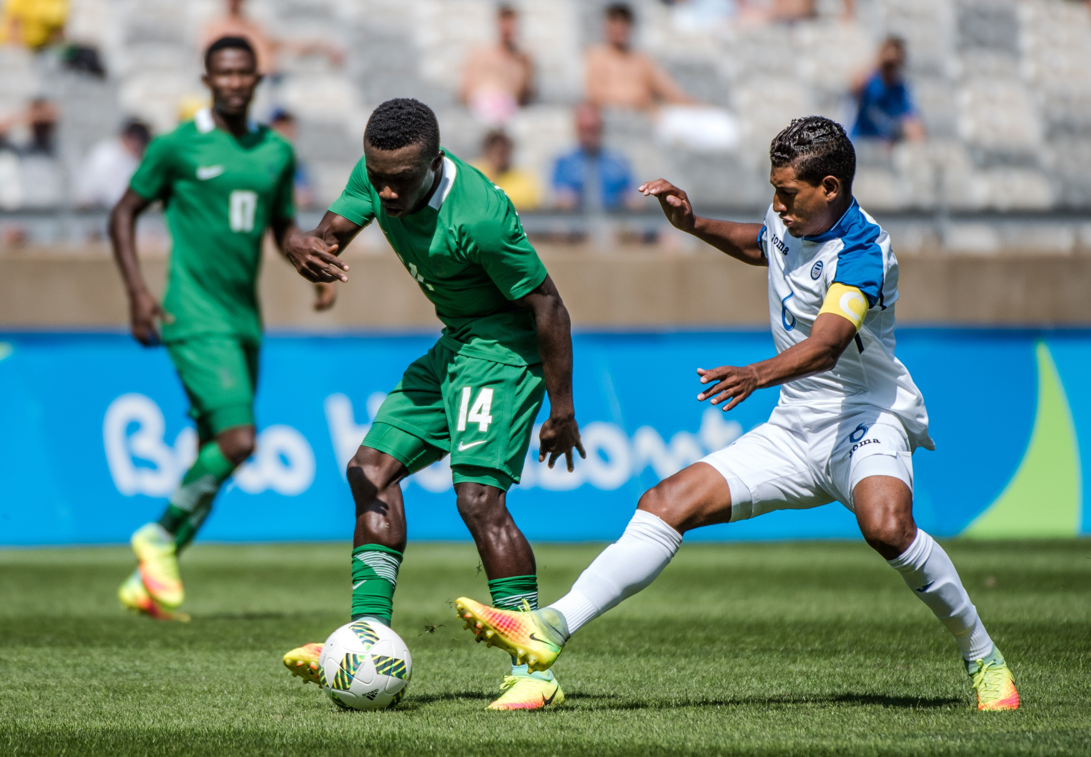 Bryan Acosta (Honduras), Okechukwu Azubuike (Nigeria) aux Jeux Olympiques de Rio 2016