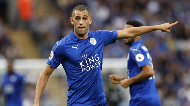 leicester city slimani ile ilgili görsel sonucu
