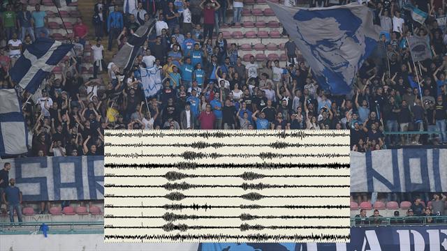 Napoli: urlo “The Champions” registrato dal sismografo dell'Osservatorio del Vesuvio
