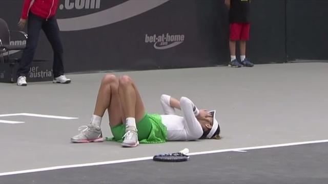 WTA Linz, Garbiñe Muguruza-Viktorija Golubic: Retirada con la mente en Singapur (7-5, 3-6 y 4-4)