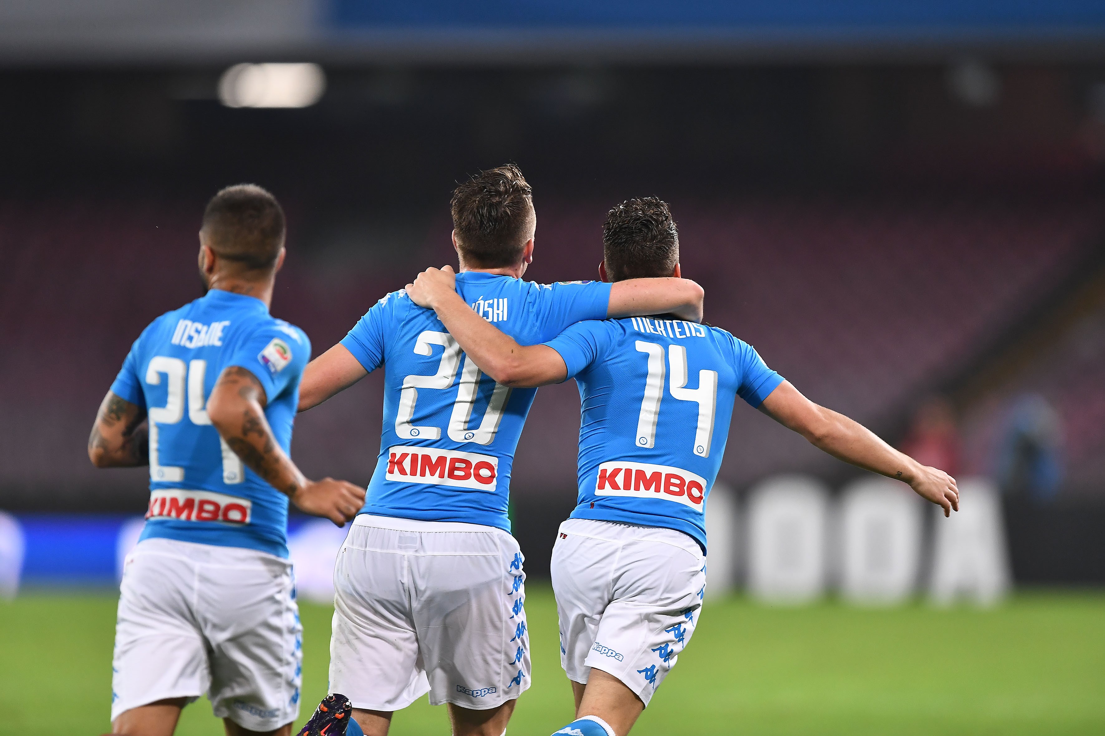 Insigne, Zielinski, Callejon - Napoli vs Empoli - Serie A 2016/2017