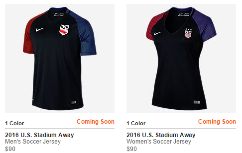 2016 USA jersey Men Women (from official website)