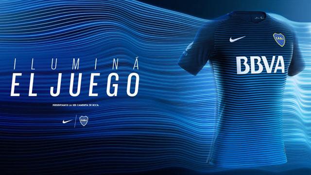 Dégradé de bleu pour le nouveau maillot de Boca Junior