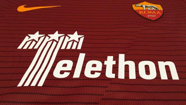 La Roma va mettre son maillot au service du Telethon avant le choc contre la Juve