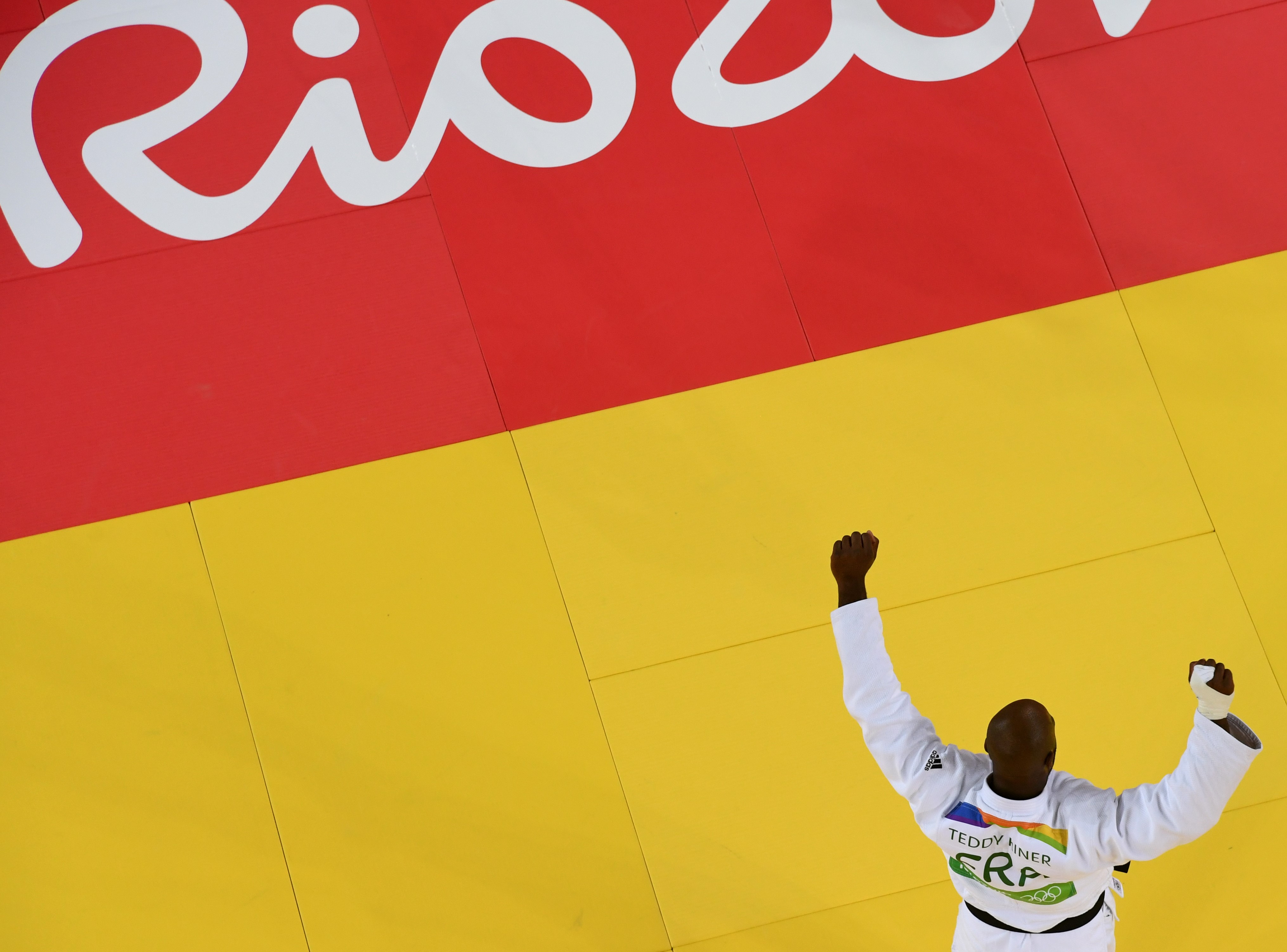 Teddy Riner après sa victoire en finale