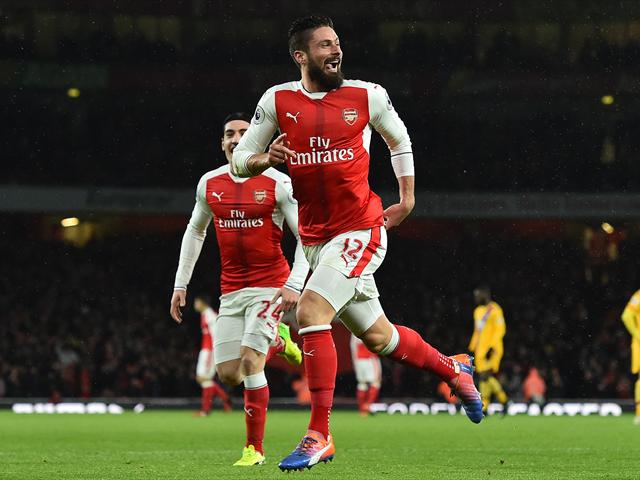Fc Arsenal Gewinnt Danke Traumtor Von Olivier Giroud Gegen Crystal Palace Und Klettert Auf Rang Drei Eurosport