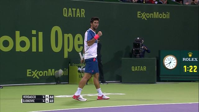 Fernando Verdasco lands brilliant lob against Djokovic Fernando Verdasco lands brilliant lob against Djokovic