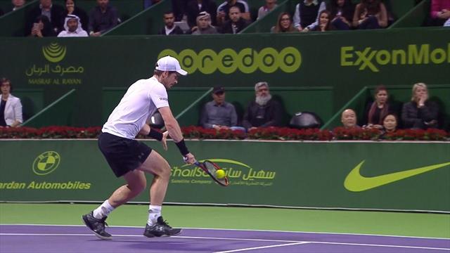 Murray shows class with lovely drop shot Murray shows class with lovely drop shot