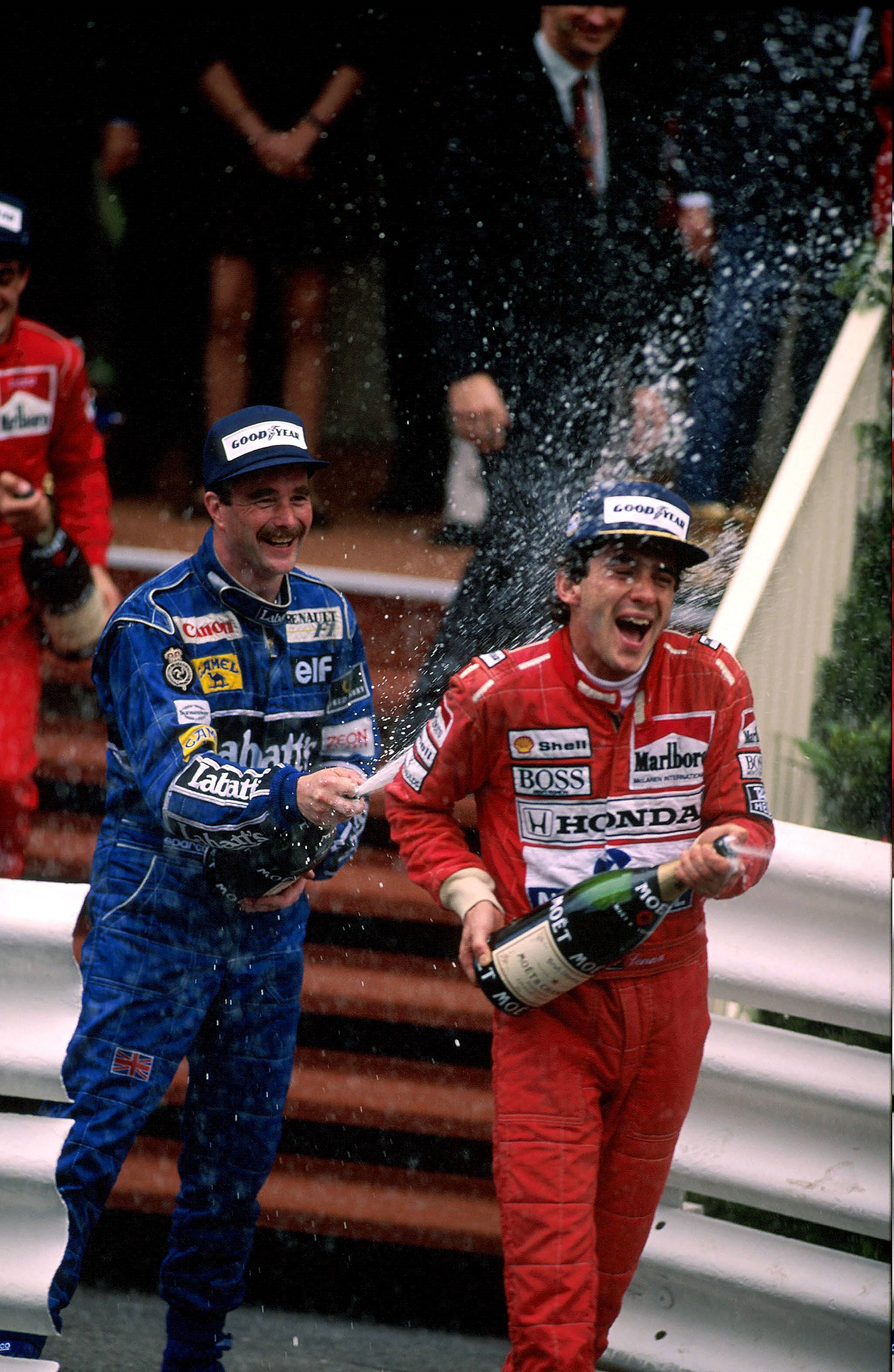 Nigel Mansell & Ayrton Senna - 1992 Monako Grand Prix