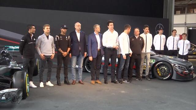 Wolff et Lauda prolongent chez Mercedes jusqu'en 2020 Wolff et Lauda prolongent chez Mercedes jusqu'en 2020