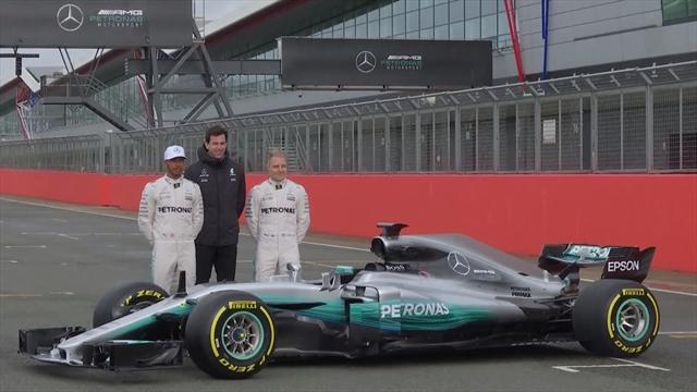 Mercedes content de sa W08 "vraiment belle" Mercedes content de sa W08 "vraiment belle"