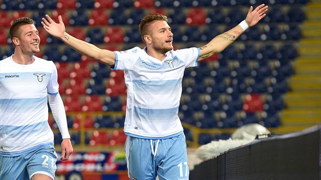 La Lazio passa anche a Bologna: 1-2 e settima vittoria di fila La Lazio passa anche a Bologna: 1-2 e settima vittoria di fila