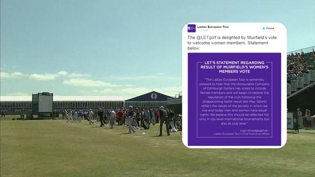 Muirfield has voted to admit female members for the first time in its 273-year history Muirfield has voted to admit female members for the first time in its 273-year history