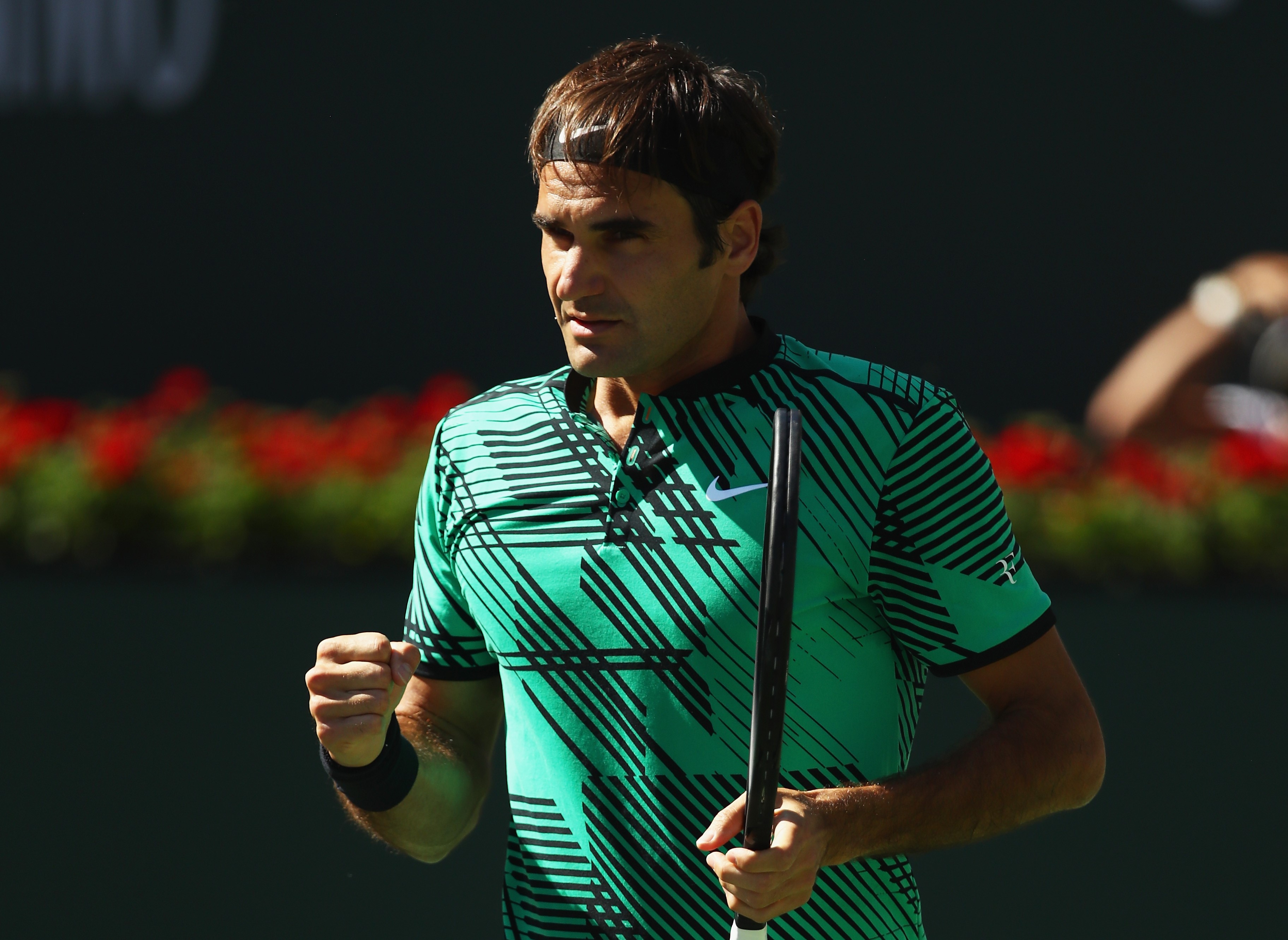 Roger Federer à Indian Wells.