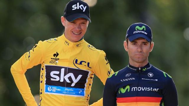 Valverde anima a Froome: "Que se recupere pronto, le estaremos esperando"